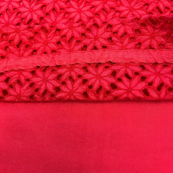 Ann Taylor Vibrant Pink Floral Pencil Skirt cut floral lace, vintage, excellent - Picture 14 of 15